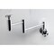 Kingston Brass Wall Mount Pot Filler Faucet with Knurled Handle, Polished Chrome KS8101RKZ - alternate 3