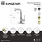 Kingston Brass Single-Handle Pull-Out Bar Faucet, Matte Black LS2410DL - alternate 2