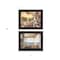 Homeroots Set Of Two Veranda Views Black Framed Print Wall Art, 2PK 405773 - alternate 4