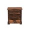 Homeroots Three Piece Dark Brown Solid Wood Bedroom Set 554217 - alternate 5