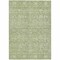 Homeroots 10' X 14' Artichoke Green And Ivory Floral Washable Indoor Outdoor Area Rug 604658 - alternate 5