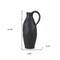 Homeroots 15" Black Ceramic Bud Jug Vase 608606 - alternate 4