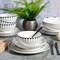 Gibson Home Aracama 16 Piece Double Bowl Decorated Dinnerware Set 136593.16 - alternate 6