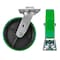 Hyw Products Heavy Duty Caster 8in Green Polyurethane on Cast Iron Wheel, Swivel 40-80S-A1-PC(G) - alternate 3