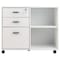 Lavish Home 3 Drawer File Cabinet with Lock Wooden Lateral Filing Cabinet with 3 Storage Drawers and Shelf 80-FC-3D-W - alternate 1