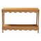 Bali & Pari Oteria Bohemian Light Honey Scalloped Rattan Console Table 250-13644-ZORO - alternate 5