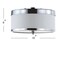 Jonathan Y David 15" Metal LED Flush Mount, Chrome/White JYL9032A - alternate 4