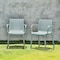 Homeroots Set of Four 22" Baby Blue Heavy Duty Plastic Outdoor Stacking Arm Chairs 565272 - alternate 3