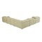 Homeroots Beige Italian Leather Power Reclining U Shaped Seven Piece Corner Sectional With Console 476593 - alternate 3