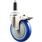 Service Caster 5 Inch 316SS Blue Poly Swivel 3/4 Inch Expanding Stem Caster Lock Brake SCC SCC-SS316TTLEX20S514-PPUB-BLUE-34 - alternate 1