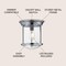 Jonathan Y Savannah 10.25" Metal/Glass LED Flush Mount, Chrome JYL7440C - alternate 3