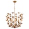 Vaxcel Camellia 5-Light Gold Flower Pendant Ceiling Chandelier Dining Room Fixture P0433 - alternate 1