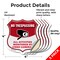 Signmission No Trespassing Shield Sign All Activitie, 4 inch X 4 inch, Vinyl Decal, 5PK SHI-D-5PACK-4-421 - alternate 2