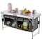Wakeman Folding Camping Table w/ Storage Lightweight & Portable Aluminum Camp Table w/ Adjustable Height 75-CMP1179 - alternate 8