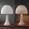 Jonathan Y Joanie 22" Bohemian Rustic Woven Rattan LED Table Lamp with Double Pull Chains, White/Brass Gold JYL4040B - alternate 4