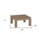 Homeroots 34" Gray Square Coffee Table 520922 - alternate 4