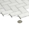 Apollo Tile 10x11 Thassos White, Bianco Carrara Marble Floor and Wall Mosaic Tile 3.68 sqft/case, 5PK APLDC88H01A - alternate 5