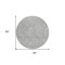 Homeroots 8' Gray And Ivory Round Floral Washable Indoor Outdoor Area Rug 594631 - alternate 6