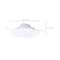 Satco 9/11/13W LED Downlight Retrofit 27K/30K/35K/40K/50K CCT 6 Inch Flat Wafer Round S11896 - alternate 3