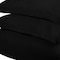 Homeroots Black King Cotton Blend 300 Thread Count Washable Duvet Cover Set 528254 - alternate 4