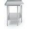 Amgood Stainless Steel Corner Work Table 32in. x 32in. x 35in. with 1.5in. Backsplash, Galvanized AMG CWT-2424-BS-Z - alternate 5