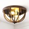 Jonathan Y Darlene 13" 2-Light Iron Rustic Farmhouse LED Flush Mount, Brown JYL7479A - alternate 6