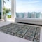 Homeroots 8' X 10' Fern Green Purple And Teal Blue Medallion Washable Indoor Outdoor Area Rug 589269 - alternate 6