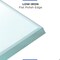 Fab Glass And Mirror 22in Square Ultra Clear Glass Table Top, Flat Edge, Low Iron Extra Clear Tempered Glass 1/4 LI-22SQ6THFL - alternate 4