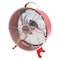 Optimus 10 Inch 2 Speed Portable Retro Drum Fan in Red F-6310RD - alternate 1