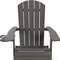 Homeroots 35" Charcoal Heavy Duty Plastic Adirondack Chair 530703 - alternate 6