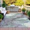 Homeroots 5' X 8' Green And Gray Abstract Washable Indoor Outdoor Area Rug 631880 - alternate 6