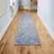 Jonathan Y Vector Modern Coastal Geometric Machine-Washable Blue/Cream 2 ft. x 8 ft. Runner Rug WSH313A-28 - alternate 4