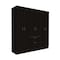 Homeroots 71" Black and White Single Drawer Combo Dresser 403745 - alternate 4