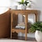 Bali & Pari Paisley Bohemian Scallop Light Honey Rattan Console Table 252-14112-ZORO - alternate 6