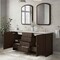 James Martin Vanities Gracyn 72" Double Vanity, Sable, w/ 3 CM Siberian Silestone Widespread Top D125-V72-SBL-WSFR - alternate 3