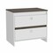 Homeroots 22" Wood Two Drawer Nightstand 477905 - alternate 1