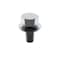 Zoro Select Not Graded, 1/4"-20 Serrated Flange Bolt, Plain Stainless Steel, 1/2 in L, 100 PK 1-SFH-25C-50 - alternate 1