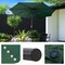 Villacera 9-Foot LED Outdoor Patio Umbrella with Solar Lights with Base, Forest Green 83-OUT5424 - alternate 7