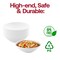 Smarty Had A Party 16 oz. Solid White Organic Round Disposable Plastic Soup Bowls (120 Bowls), 120PK 9316-WH-CASE - alternate 6