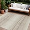 Homeroots 9' X 12' Ivory And Beige Abstract Washable Indoor Outdoor Area Rug 599974 - alternate 1