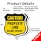 Signmission No Spray Shield Sign Caution Property Li, 12 inch X 12 inch, Plastic Sign, 2PK SHI-P-2PACK-12-404 - alternate 3
