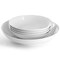 Gibson Home Great Essentials 5 Piece Fine Ceramic Serving Bowl and Pasta Bowl Set in White 142570.05 - alternate 3