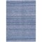 Homeroots 9' X 12' Denim Blue And Sky Blue Striped Washable Indoor Outdoor Area Rug 615348 - alternate 6
