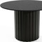 Homeroots 46" Black Solid Wood Pedestal Base Round Top Dining Table 721070 - alternate 4
