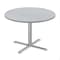 Correll Round Cafe Table, 42 in W, 42 in L, 29 in H, Particleboard Top, Gray Granite SXT42R-15-98-13 - alternate 1