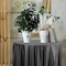 Smarty Had A Party 84 Black Round Disposable Plastic Tablecloths 96 Tablecloths, 96PK 823270-BK-CASE - alternate 5