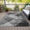 Homeroots 5' X 8' Gray And Black Geometric Washable Indoor Outdoor Area Rug 602846 - alternate 4