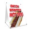 Signmission Bacon Wrapped Hot Dog, 36 Inch x 24 Inch A-frame Yard Sign, Plastic Sign SBC-2436-Bacon Wrapped Hot Dog - alternate 1
