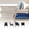 Regency Regent WallGuard Guest & Reception Waiting Room Wood Side Chair - Neo Walnut / Black Vinyl 9875NWBK - alternate 7