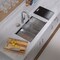 Whitehaus Collection Whitehaus 30 in Undermount Single Bowl 16 Gauge Brushed Stainless Steel Workstation Sink WHSW3019 - alternate 5